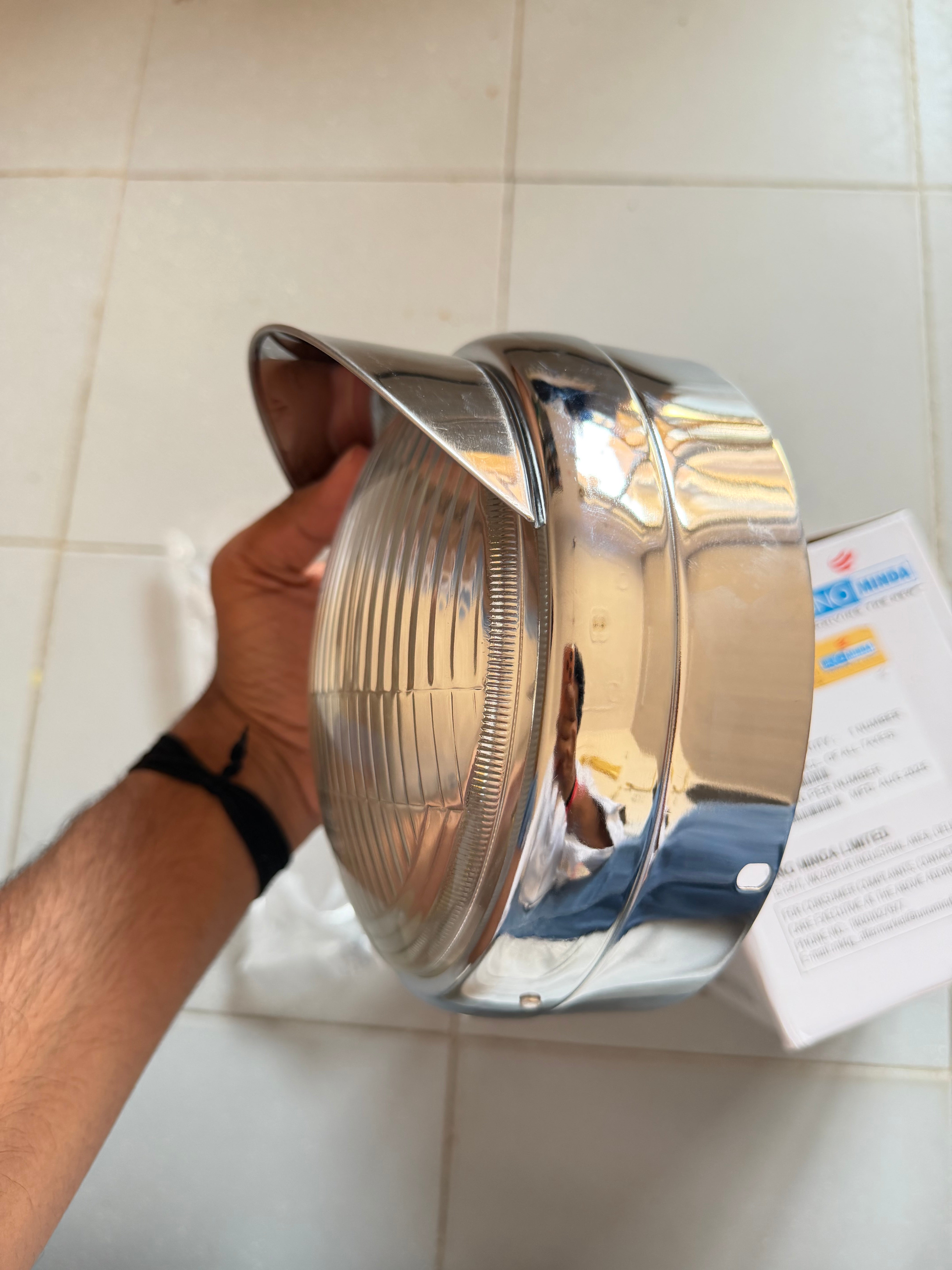 Old Model Headlight With Cap For Royal Enfield all Models