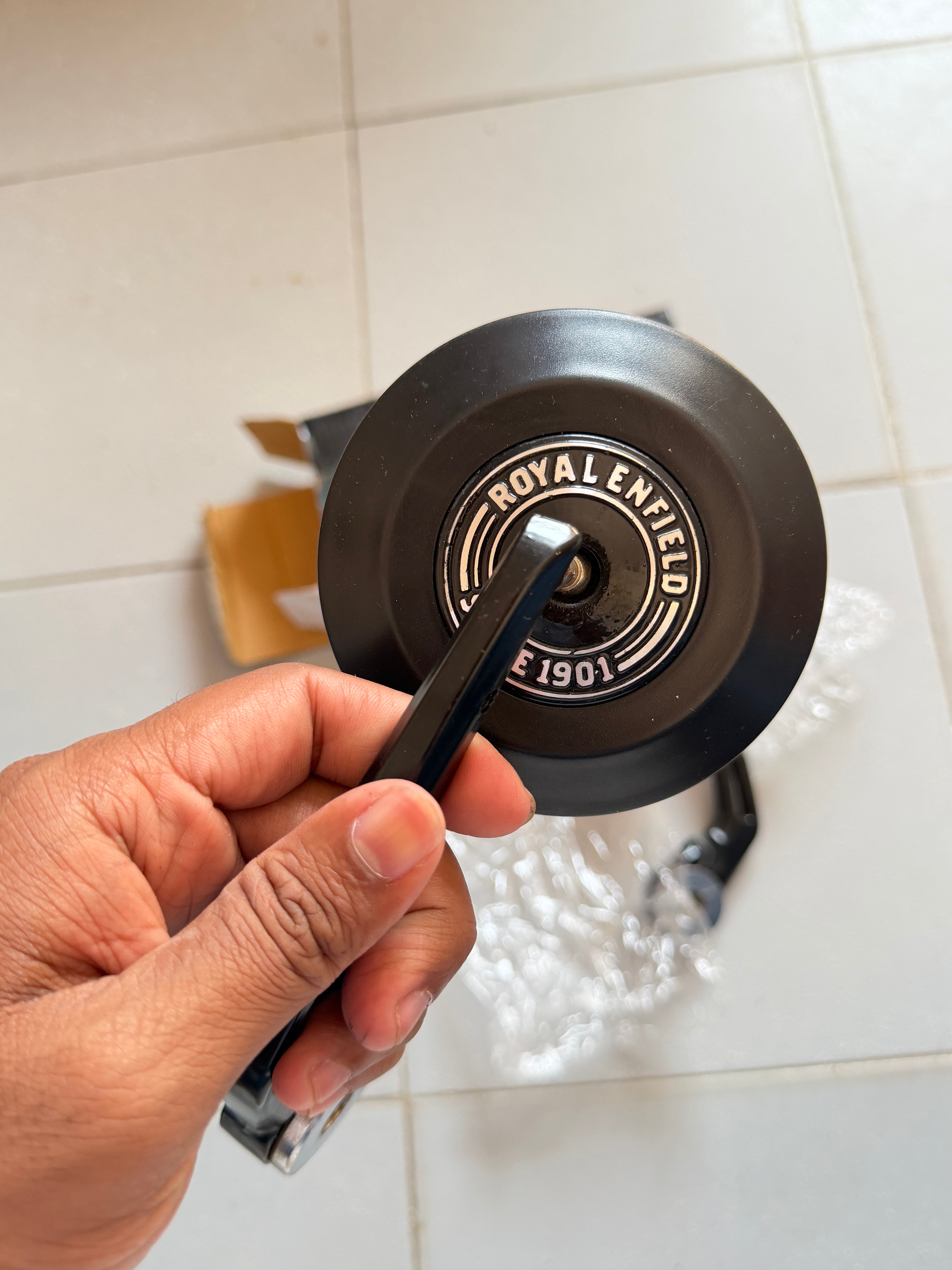 Bar End Mirror (Black) – All Royal Enfield Models