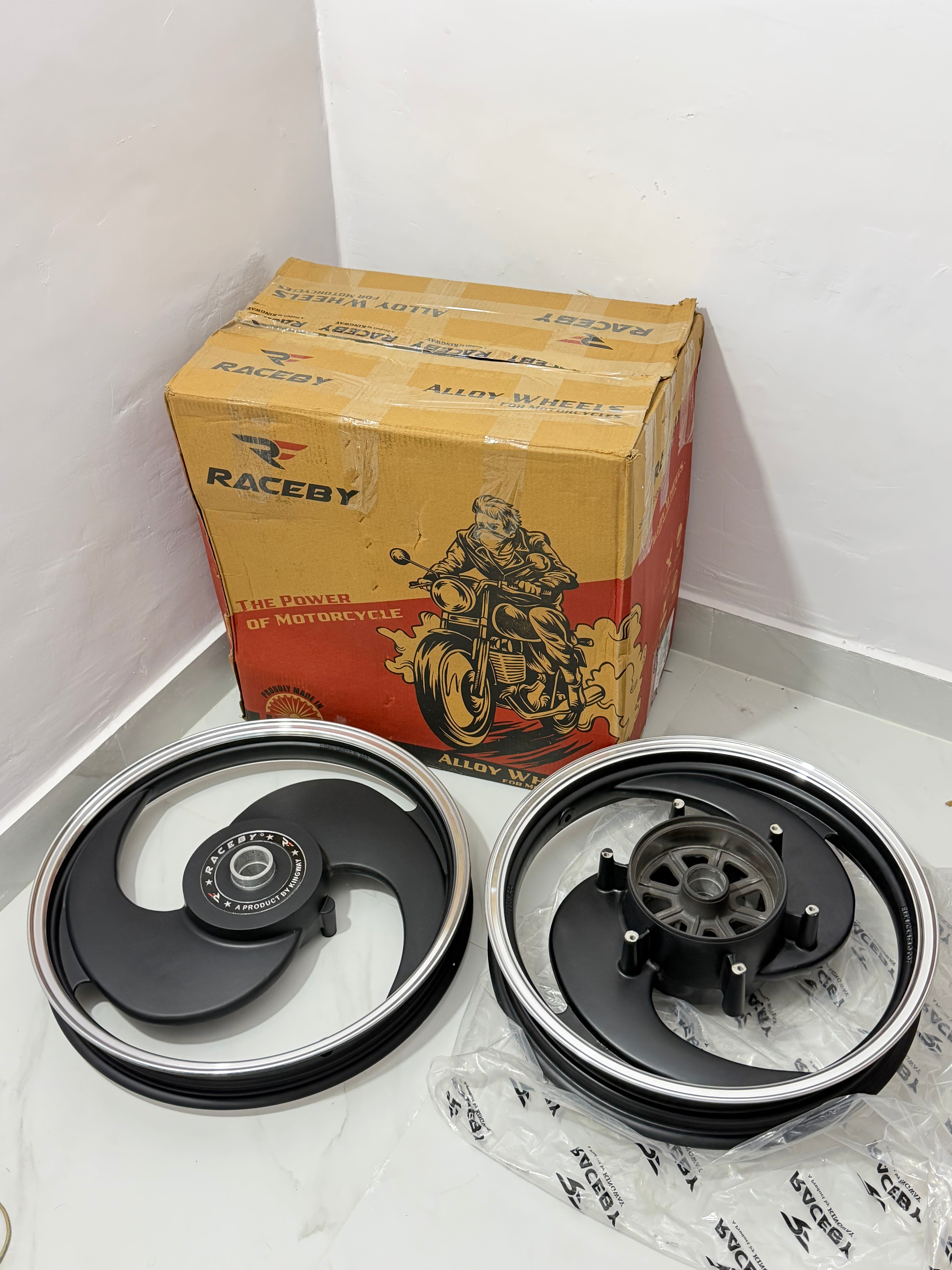 S Alloy Wheels Raceby Black Single Disc (For Battalion Black Only)