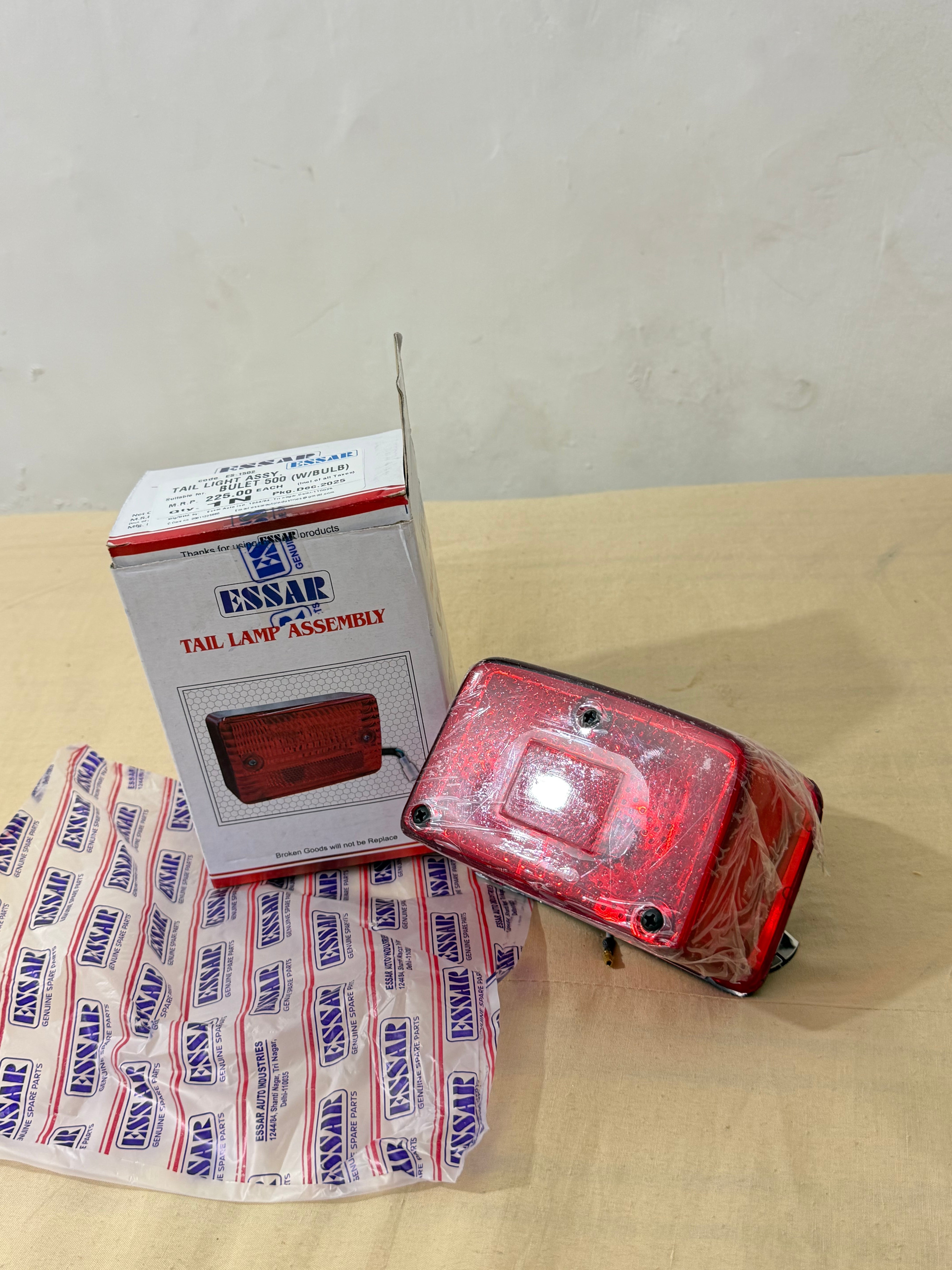 Square Rear Tail Light For All Bullet