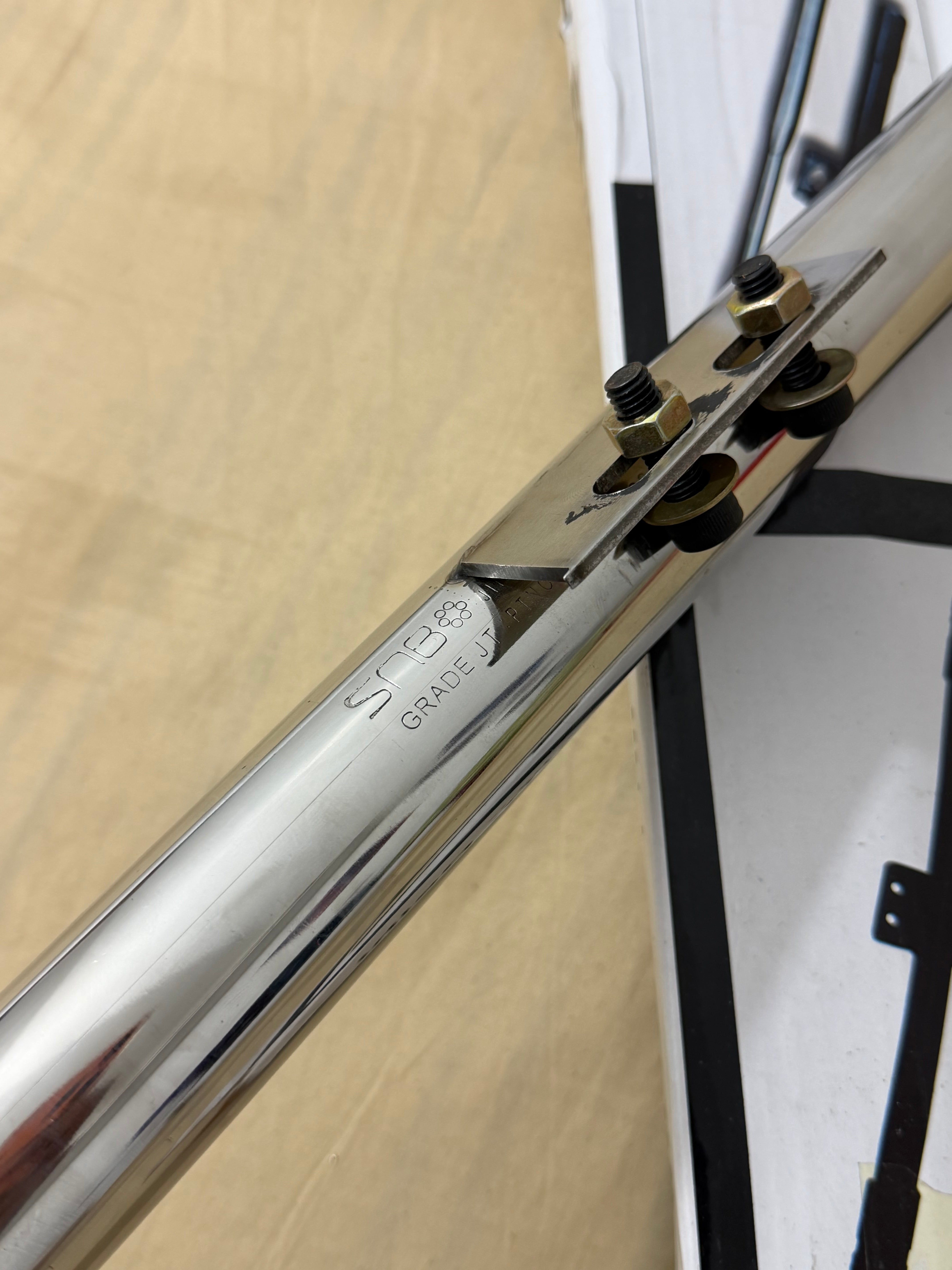 Chrome Steel Leg Guard for Reborn Models