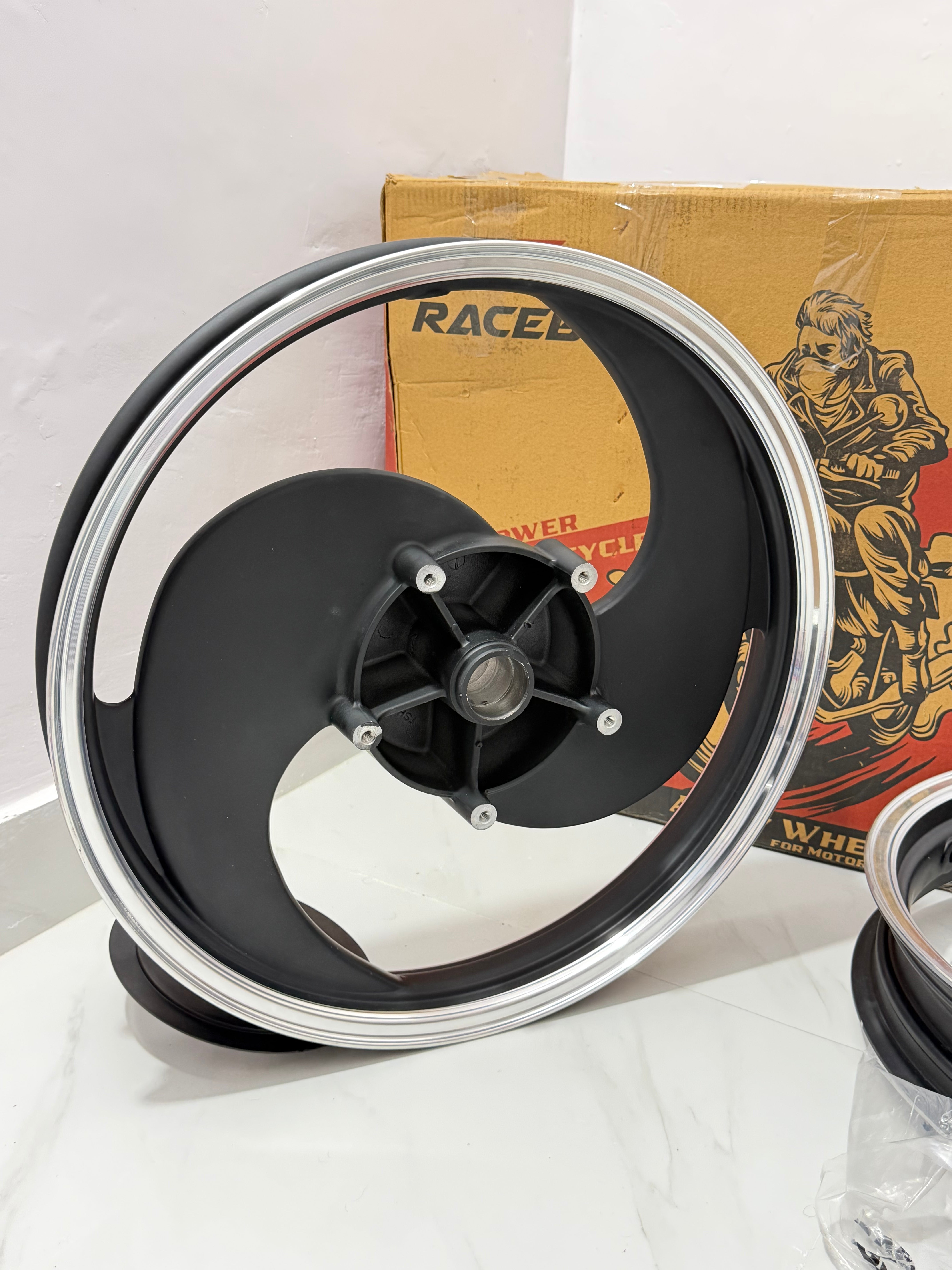 S Alloy Wheels Raceby Black Single Disc (For Battalion Black Only)