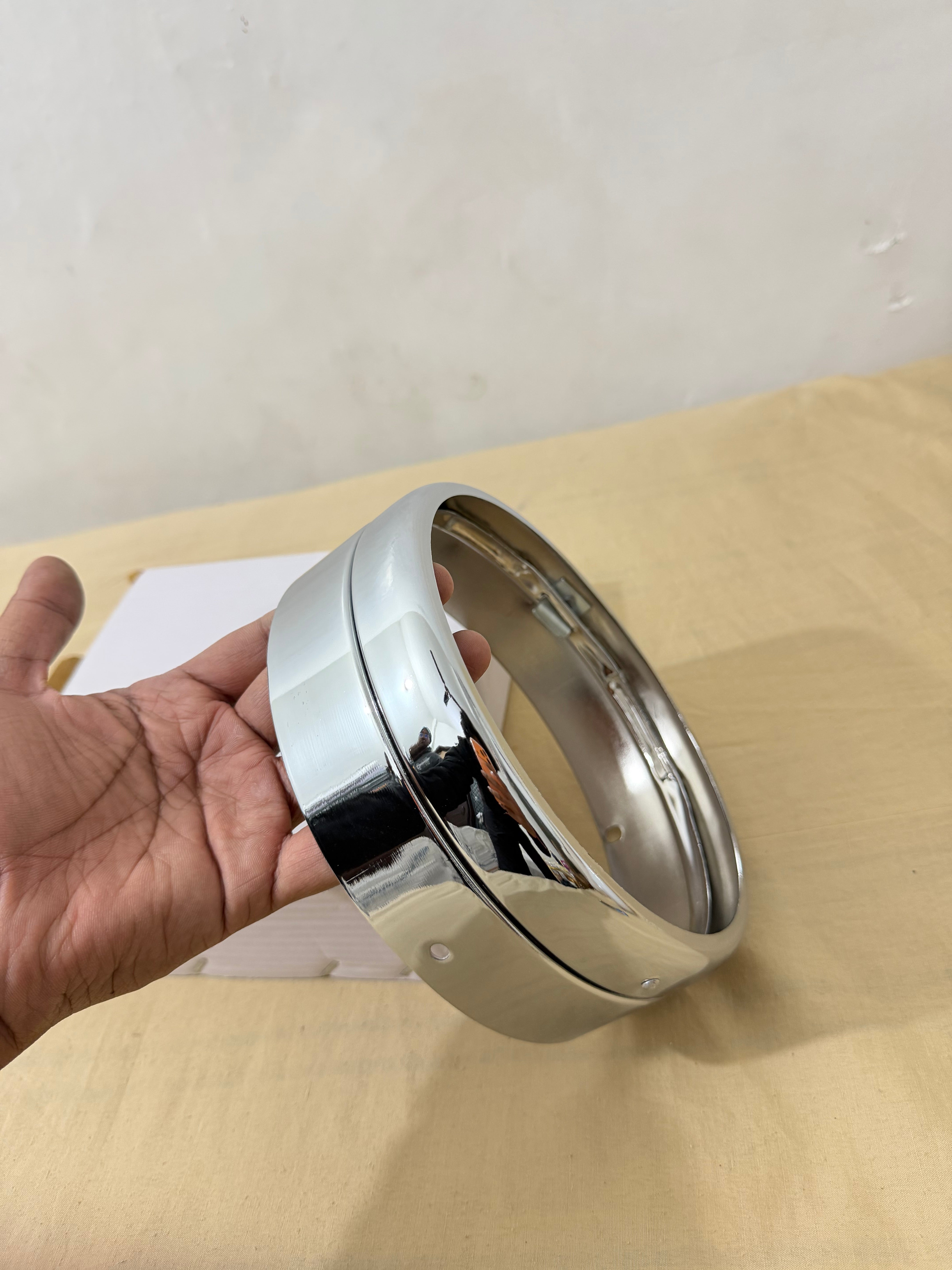 Headlight Double Rim Silver