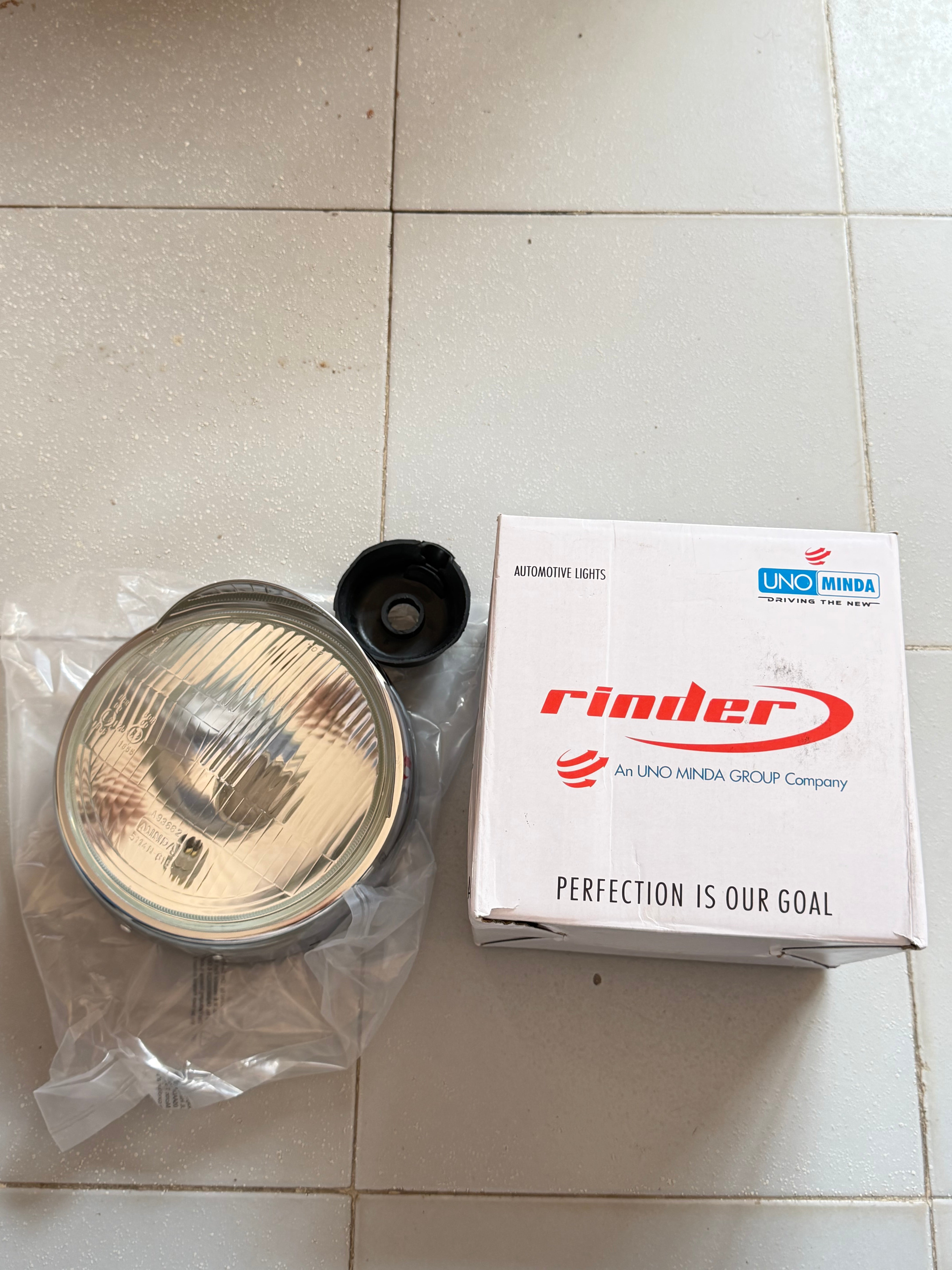 Old Model Headlight With Cap For Royal Enfield all Models