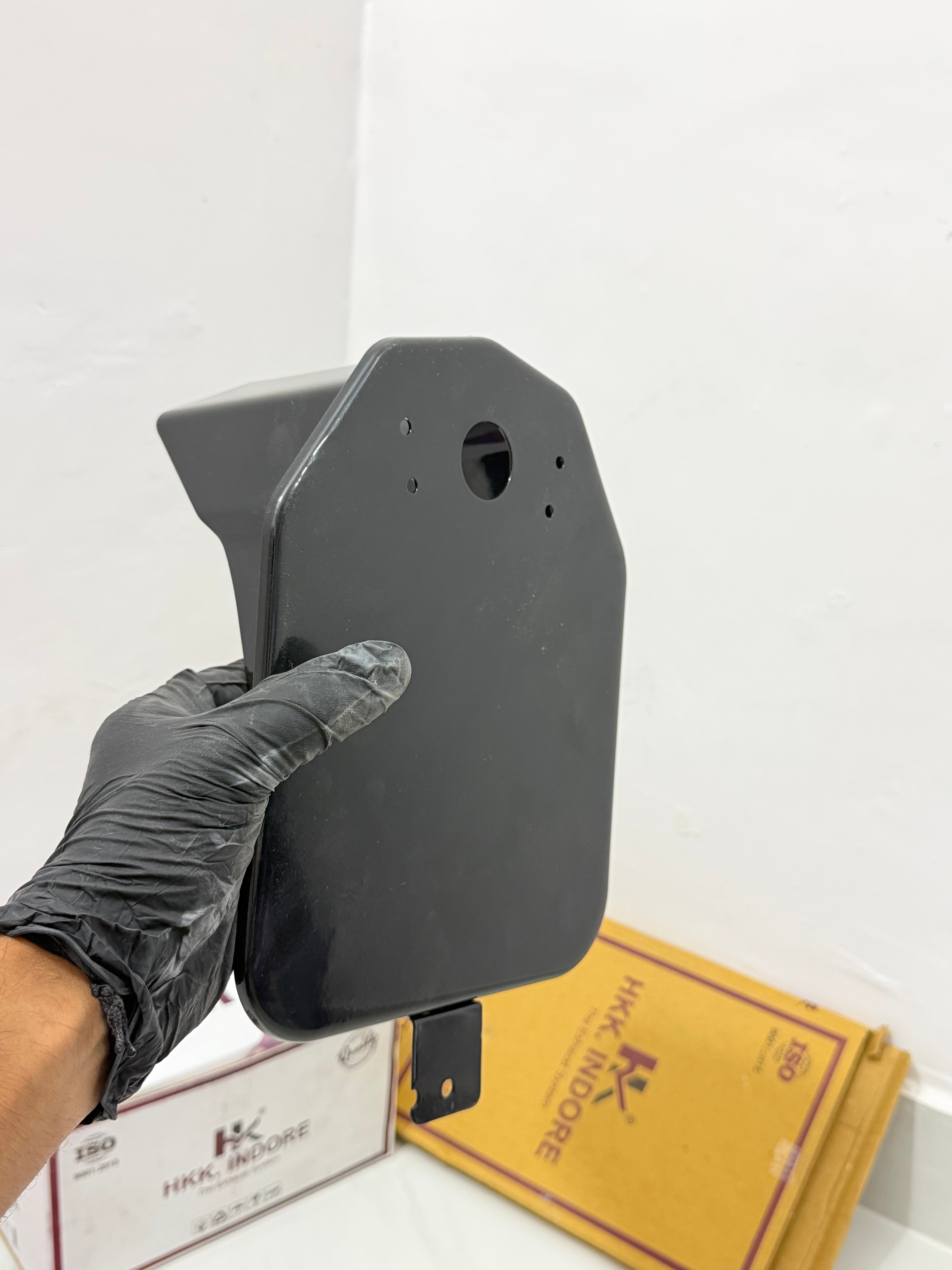 HK Full Black Number Plate & Holder