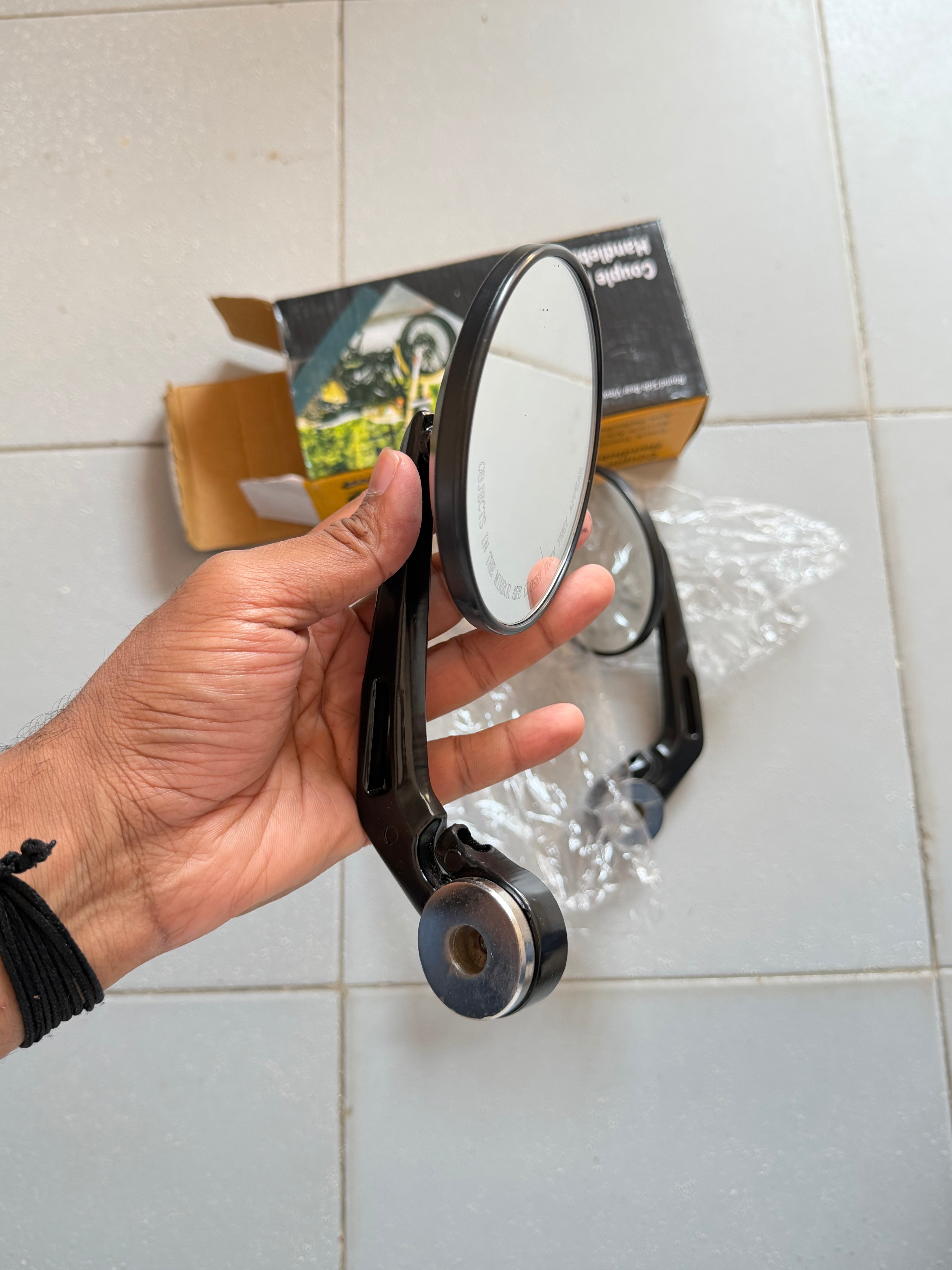 Bar End Mirror (Black) – All Royal Enfield Models