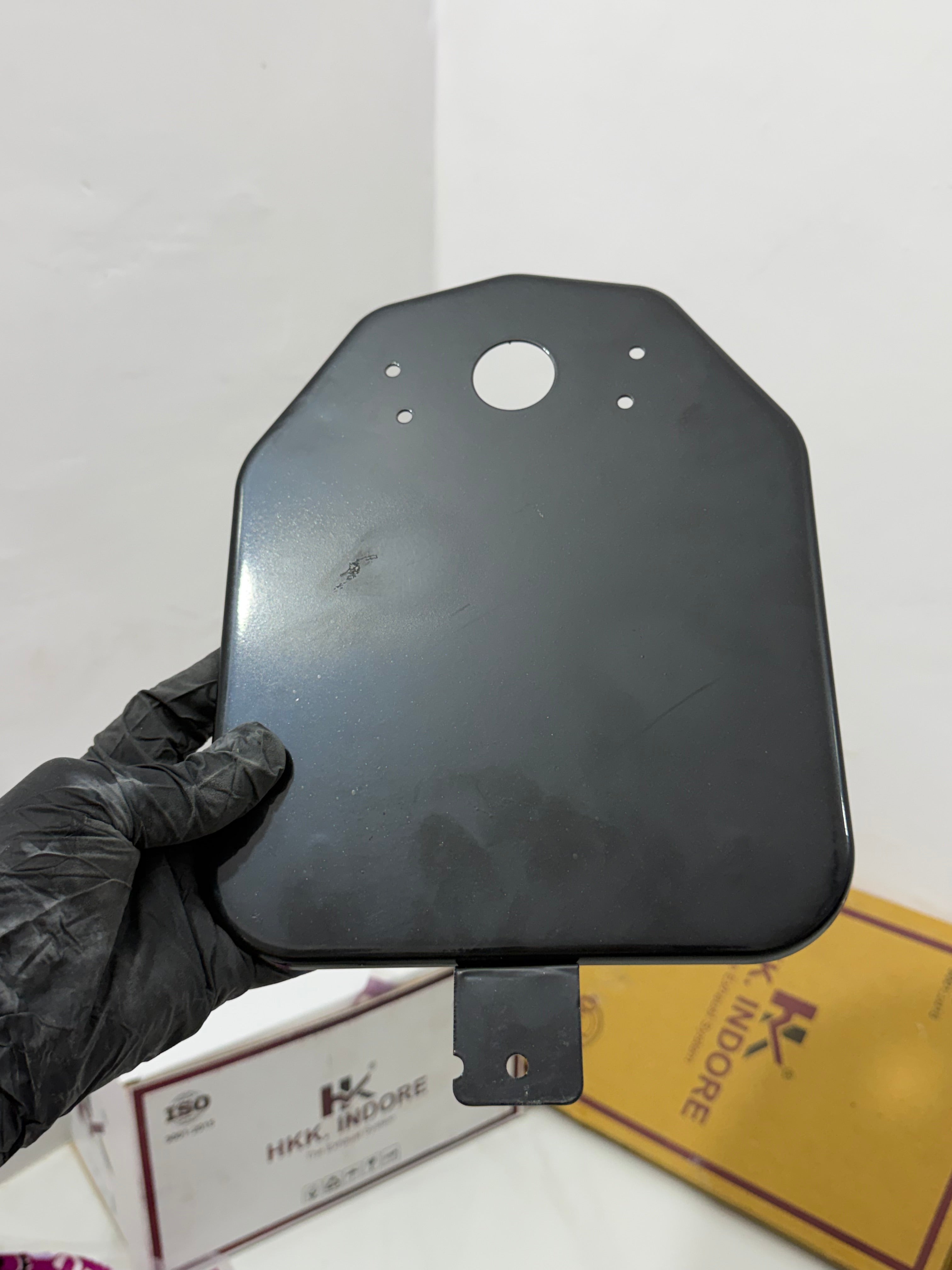 HK Full Black Number Plate & Holder