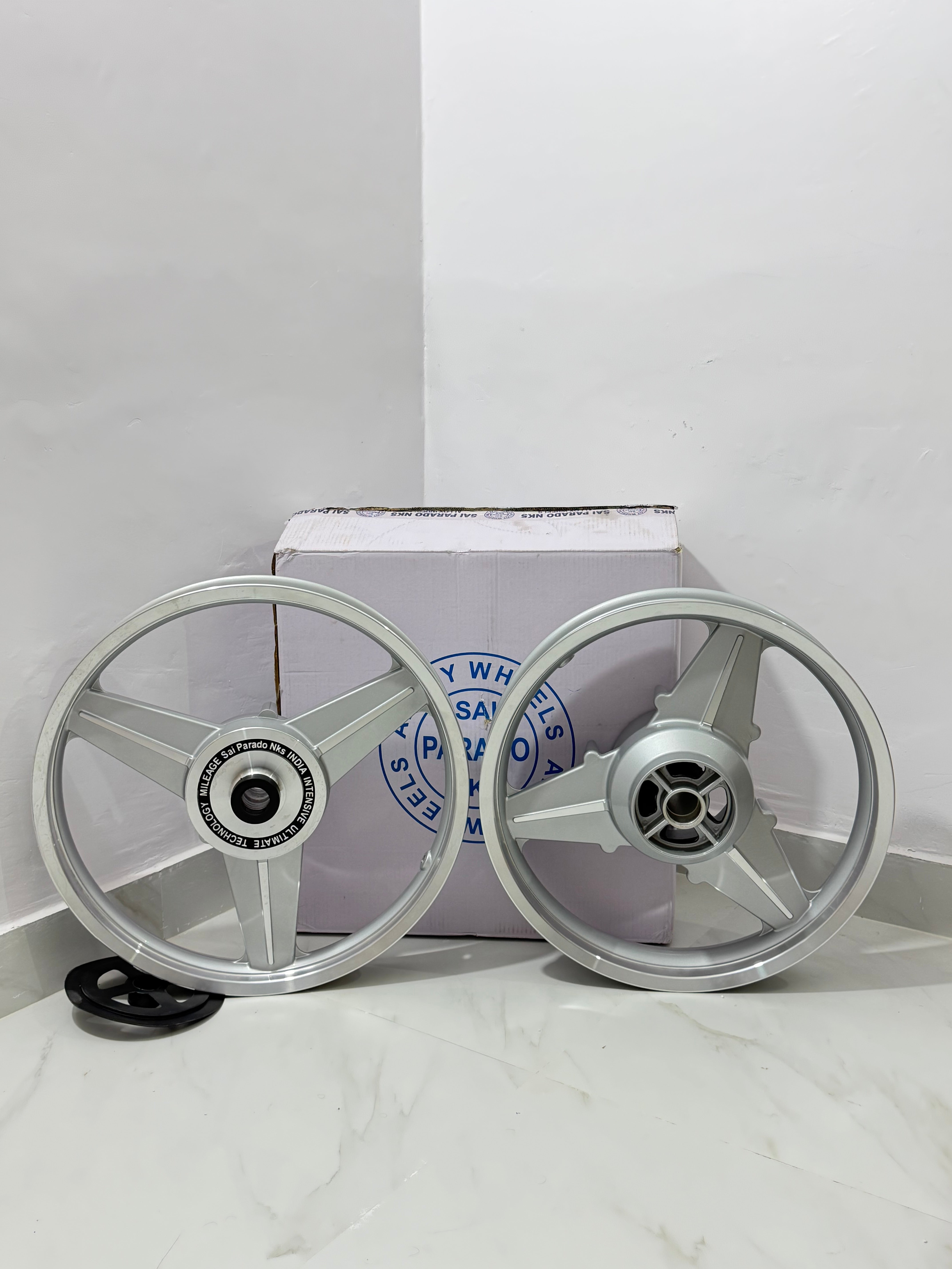 Mercedes Alloy Wheels Sai Prado Nks Silver Single Disc (For Battalion Black)