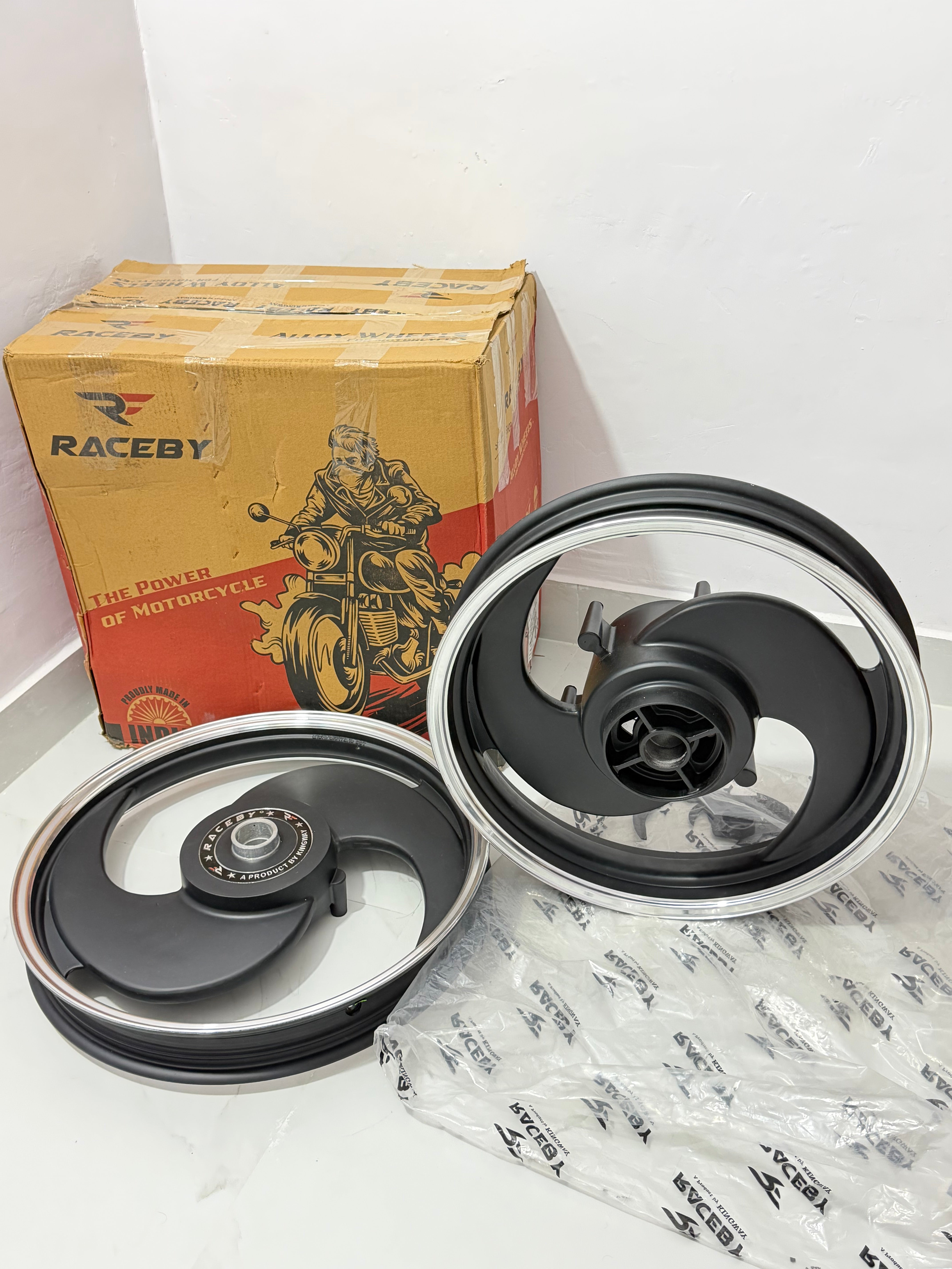 S Alloy Wheels Raceby Black Single Disc (For Battalion Black Only)