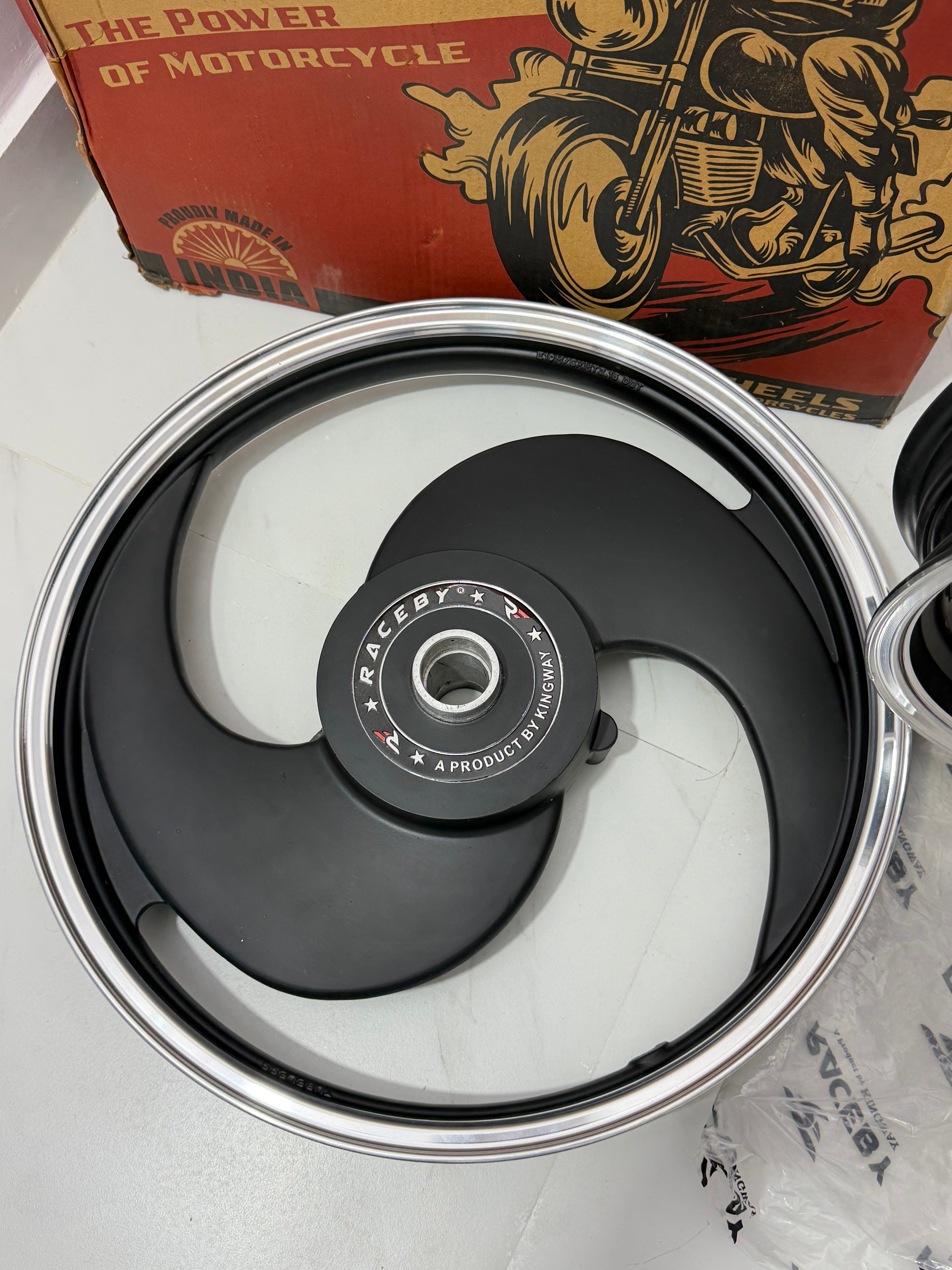 S Alloy Wheels Raceby Black Single Disc (For Battalion Black Only)