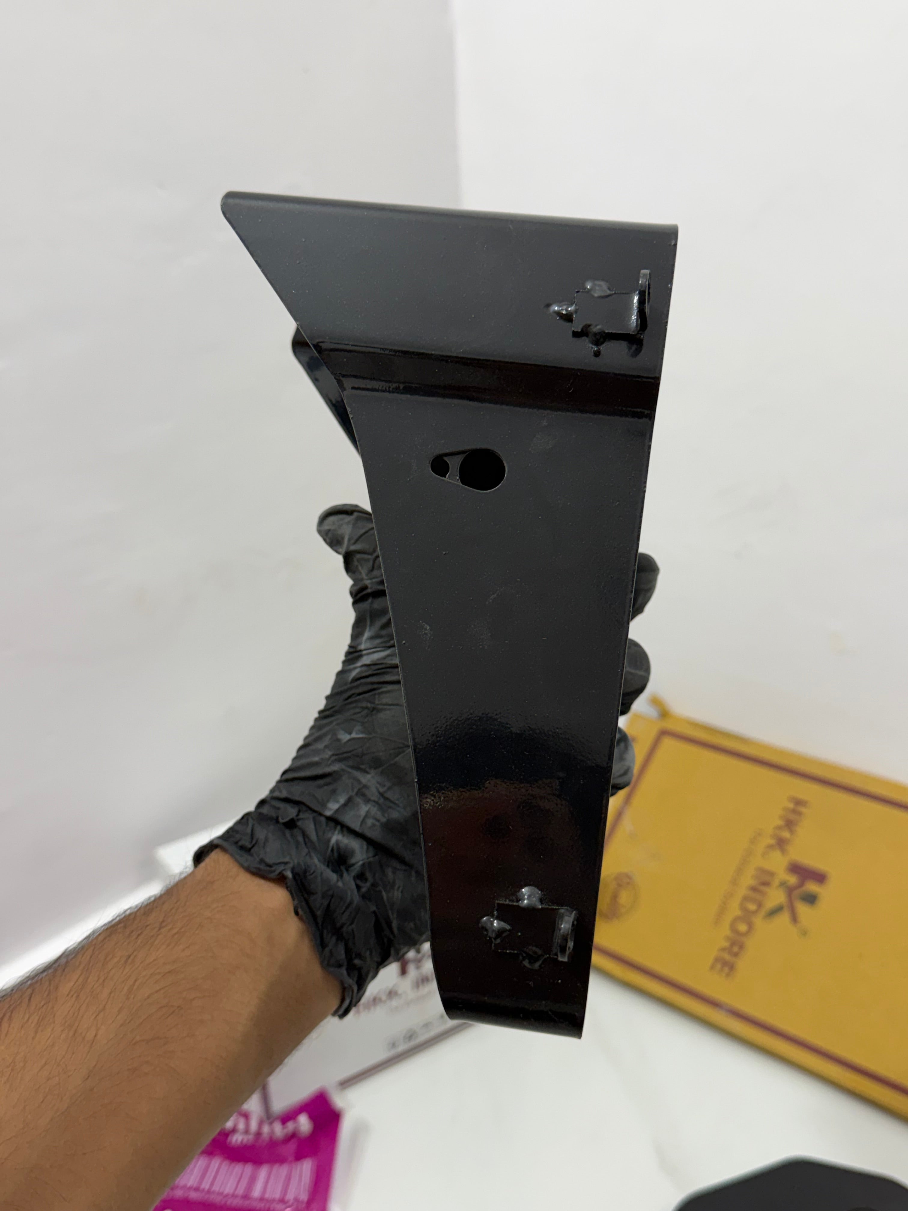 HK Full Black Number Plate & Holder