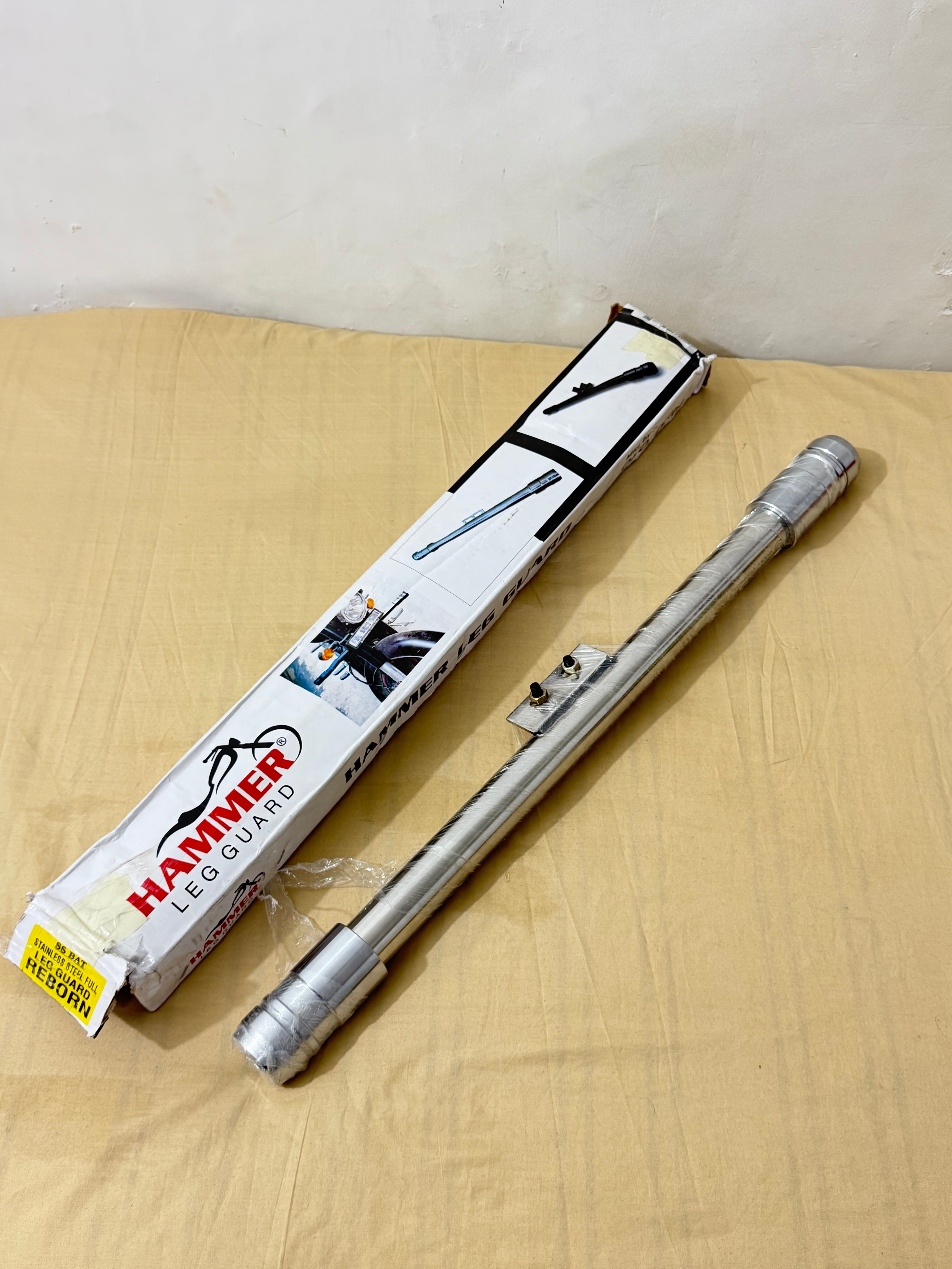 Chrome Steel Leg Guard for Reborn Models