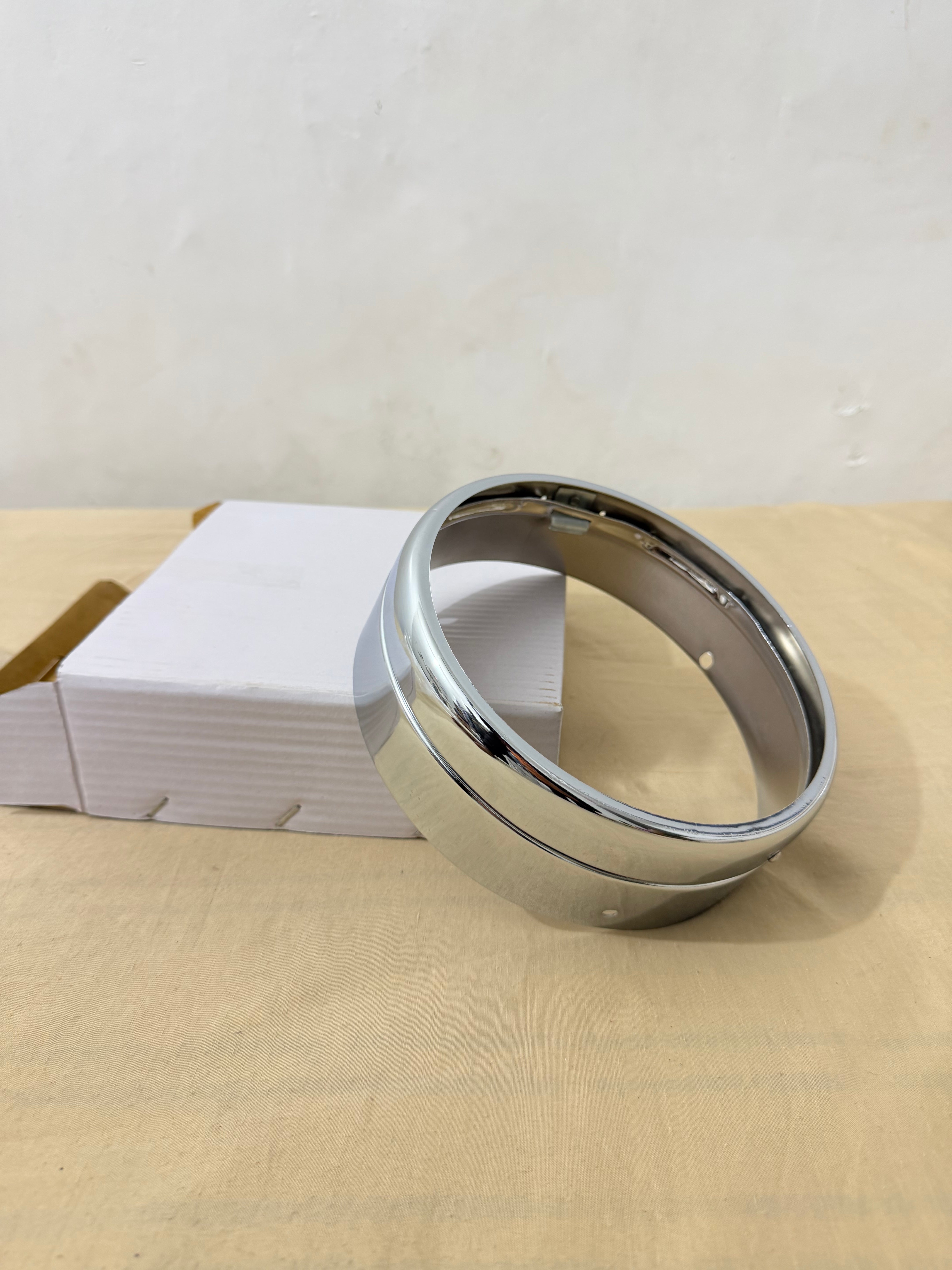 Headlight Double Rim Silver