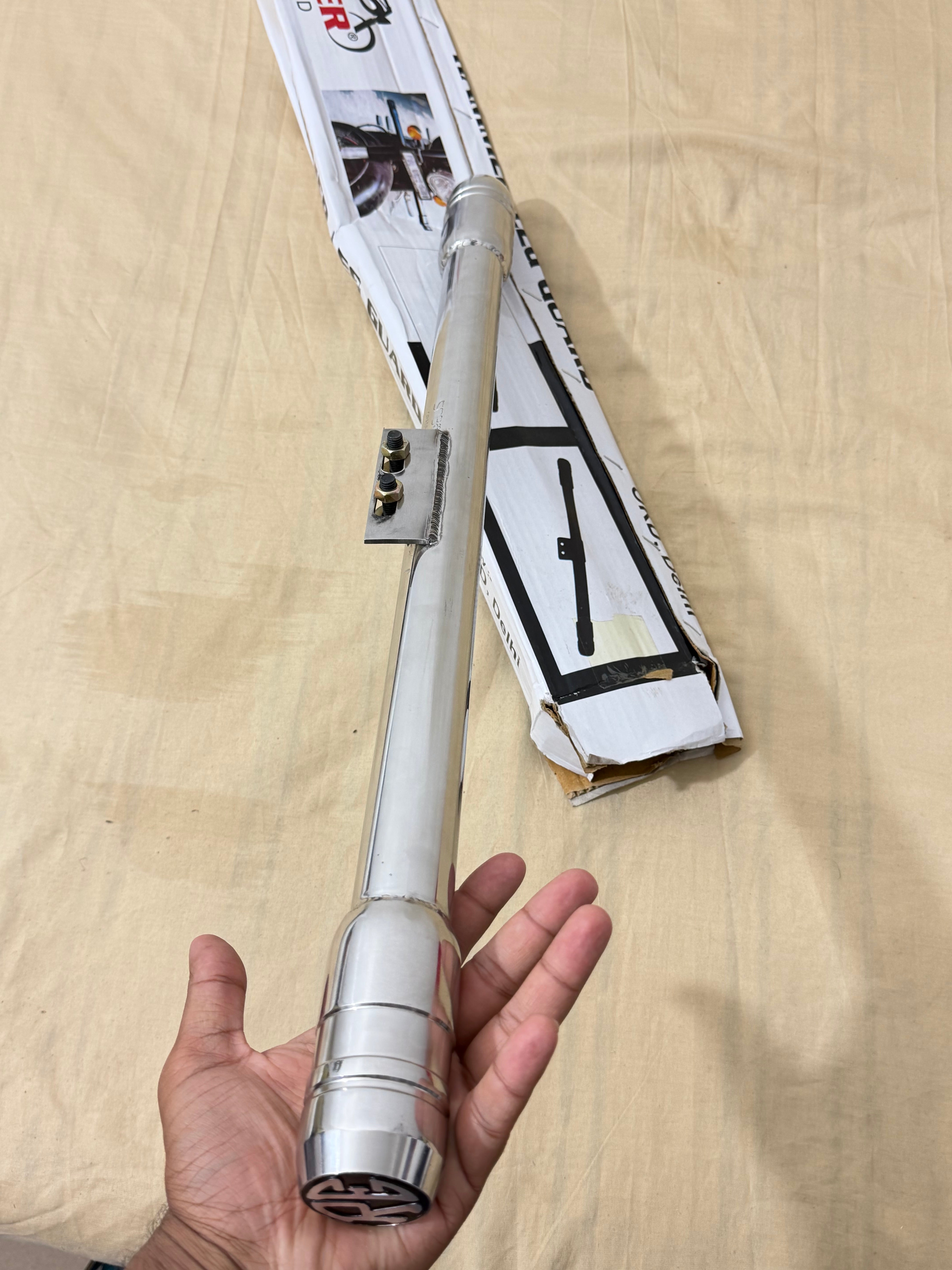 Chrome Steel Leg Guard for Reborn Models