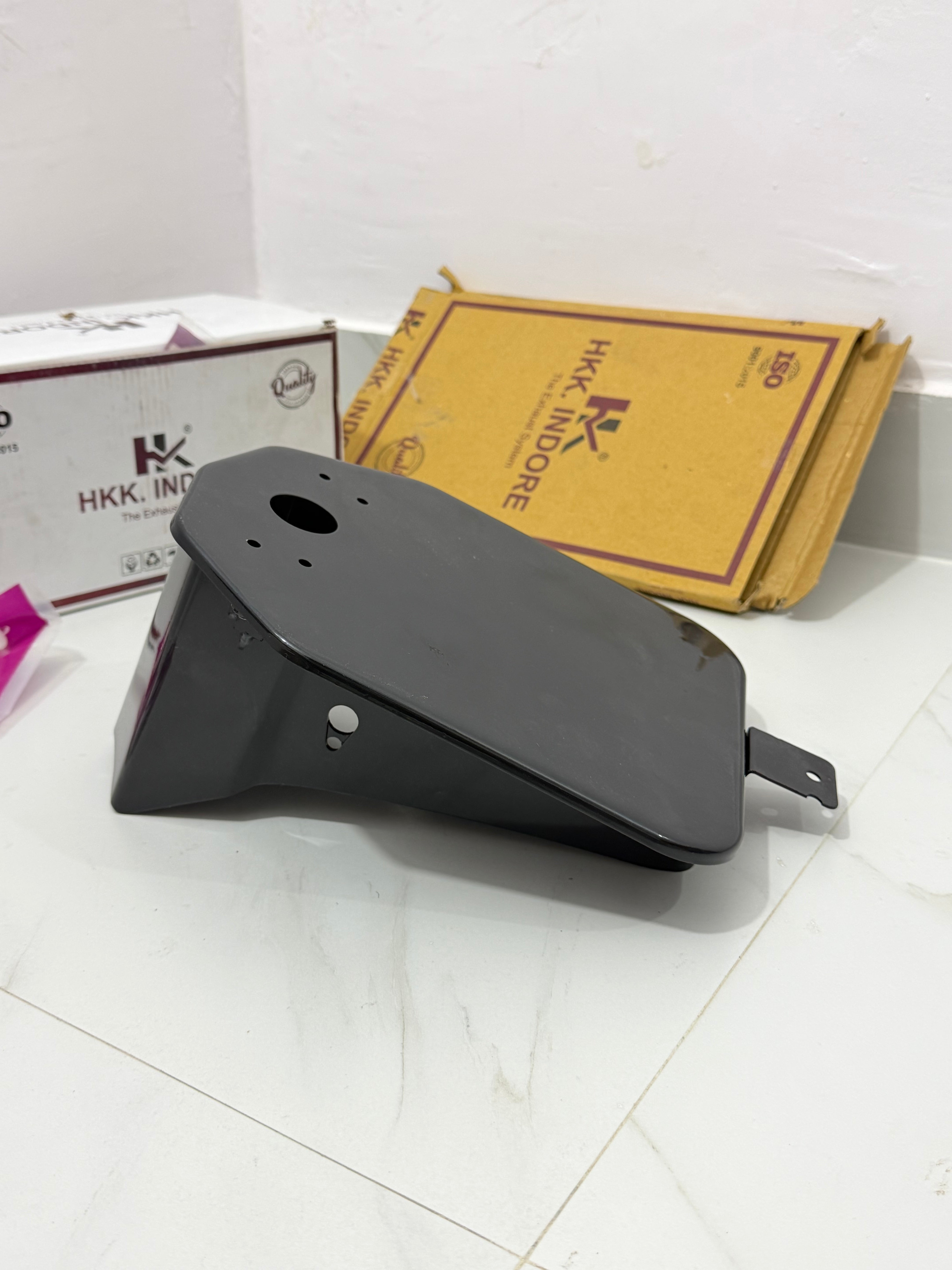 HK Full Black Number Plate & Holder