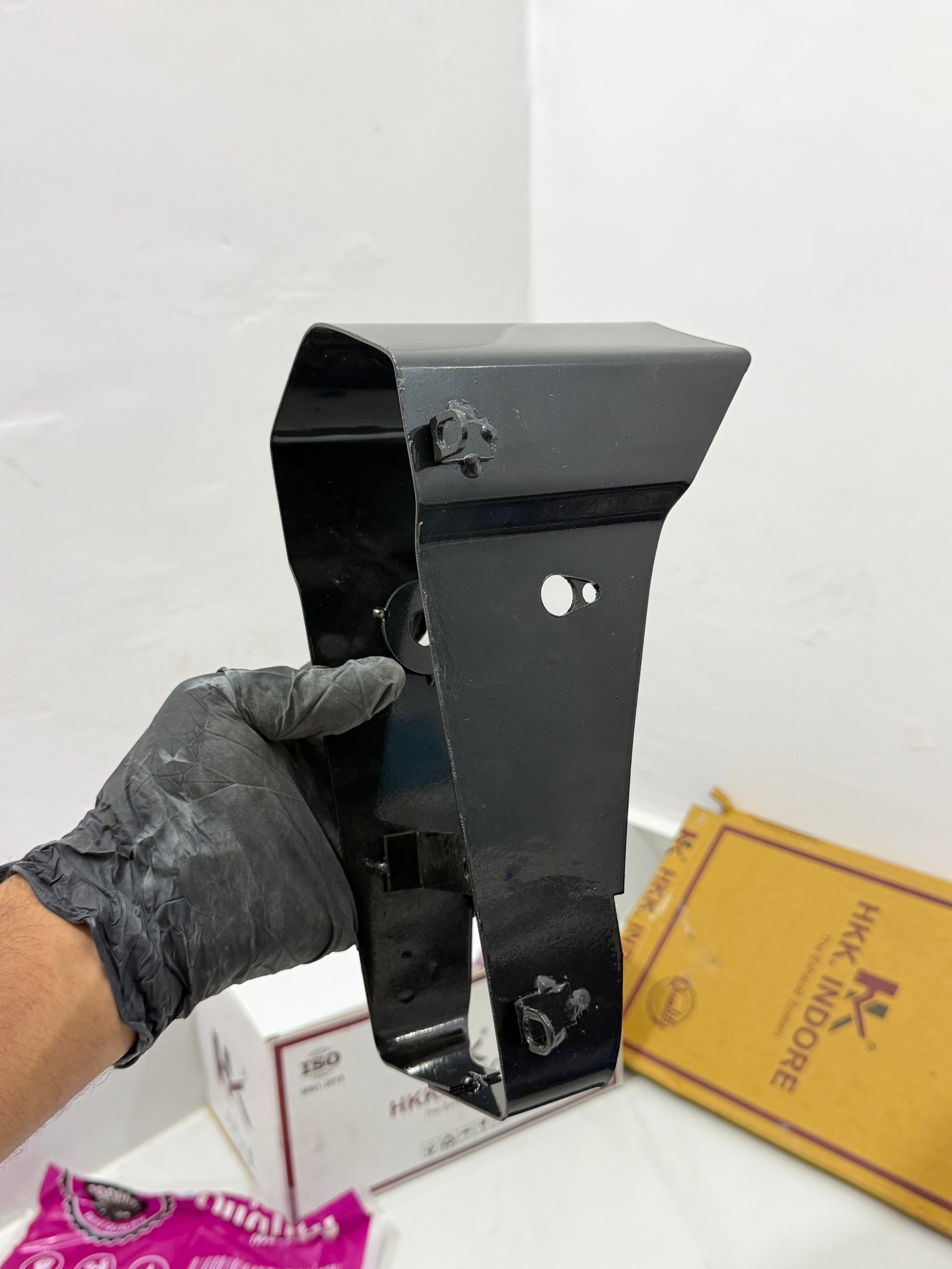 HK Full Black Number Plate & Holder